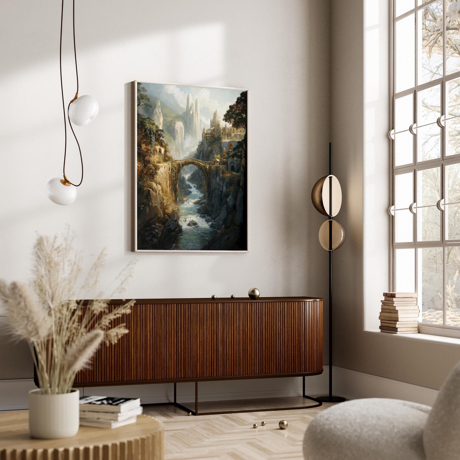 Movie Posters, Fellowship Wall Art, Home Decor Canvas Prints Fantasy Landscape Wall Art 5