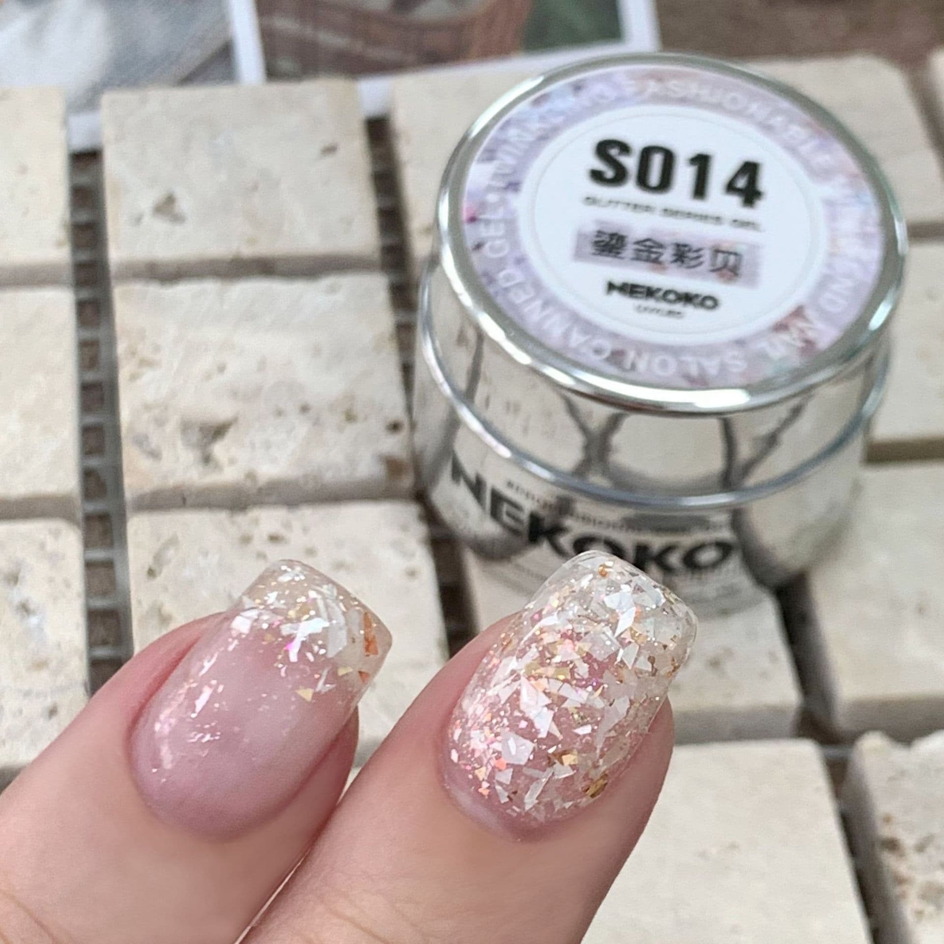 NEKOKO221 color S01~S30 sequin fine glitter canned manicure material nail polish gel phototherapy gel for nail salons 8