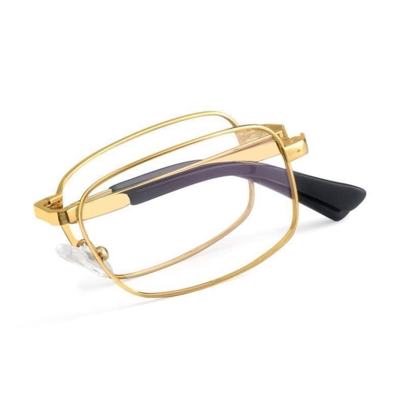 High-definition reading glasses for the elderly and men and women, anti-blue light folding portable glasses brand high-end genuine middle-aged and elderly vision 6
