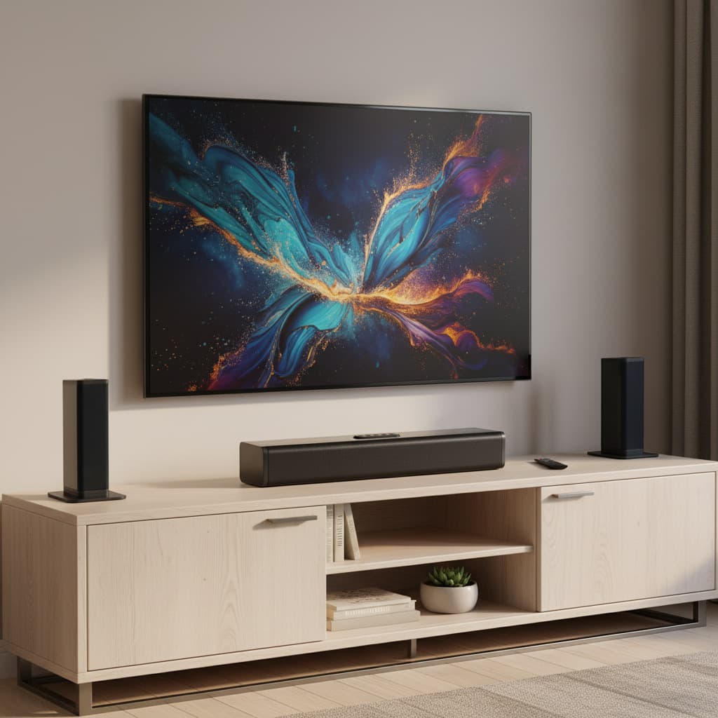 Echo wall soundbar soundbar TV speaker wireless home theater three-in-one built-in bass soundbar 4