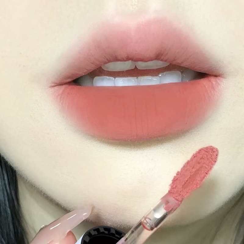 Gentle nude lip glaze! Cream matte matte lip mud, whitening and non-fading student velvet lipstick at affordable price 7