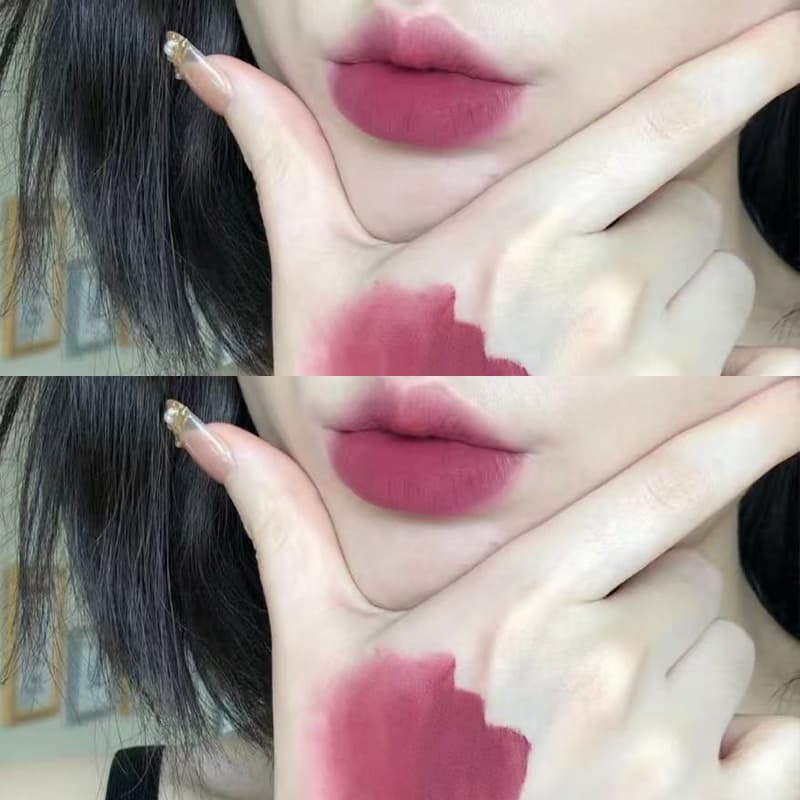 Gentle nude lip glaze! Cream matte matte lip mud, whitening and non-fading student velvet lipstick at affordable price 9