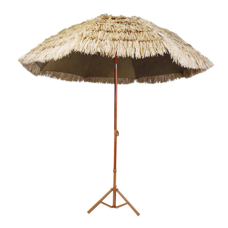 Outdoor umbrella sunshade simulation straw umbrella courtyard open-air scenic area leisure large garden decoration thatch umbrella wind-resistant umbrella 6