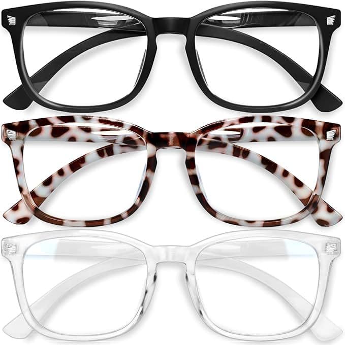 2025 cross-border European and American square frame high-end sense four-season universal plain frame goggles anti-blue light radiation glasses 1
