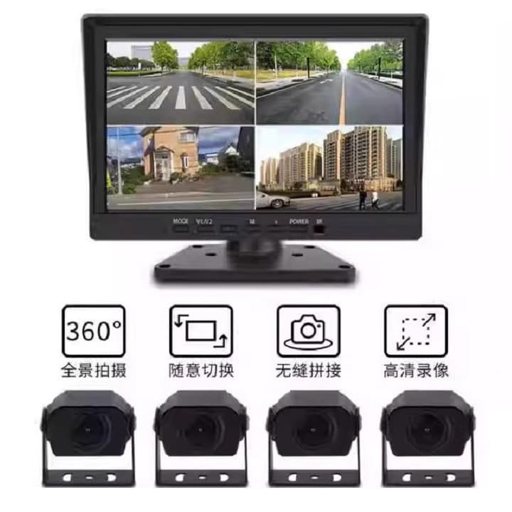 Large truck driving recorder HD night vision BSD four-way blind spot monitoring remote 360-degree panoramic reversing image 6