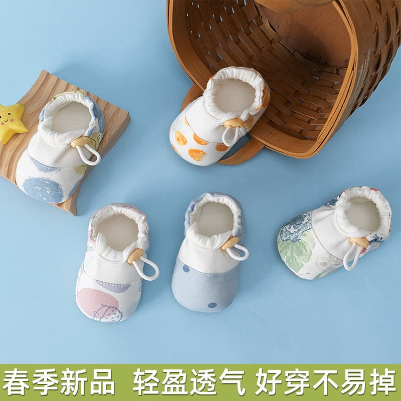 New spring and autumn baby shoes for 0-3 months, one-year-old baby toddler shoes, non-slip soft-soled shoes that are not easy to fall off 3