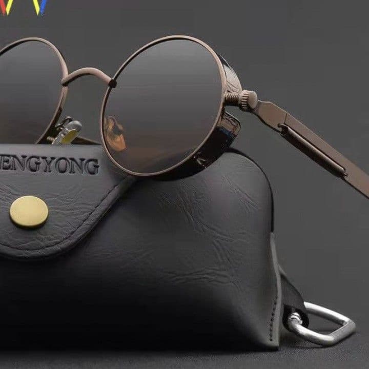New European and American street style hip-hop sunglasses cross-mirror personalized windshield glasses retro punk series sunglasses for men and women 4