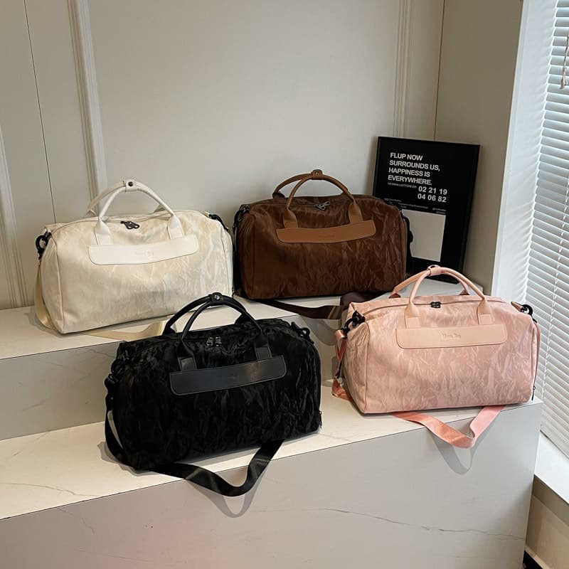 Short-distance travel bag women's new large-capacity fashionable business trip luggage backpack portable shoulder sports fitness bag 5
