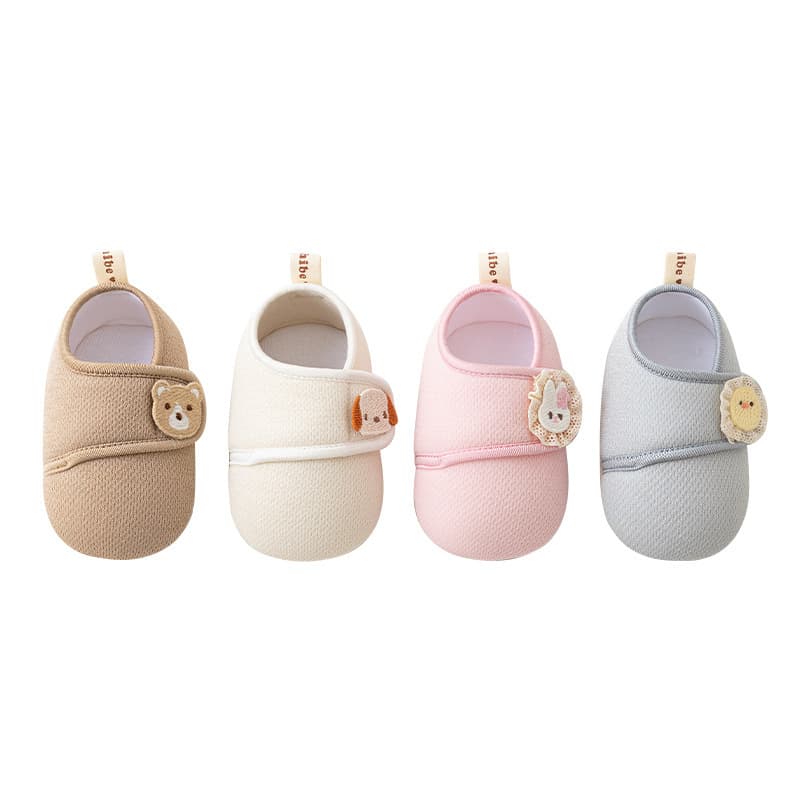 Spring and Autumn Soft Soled Baby Shoes Toddler Baby Shoes Cartoon Shoes 6-12 Anti-slip Cloth Bottom Cloth Front Shoes Floor Shoes Straps 6