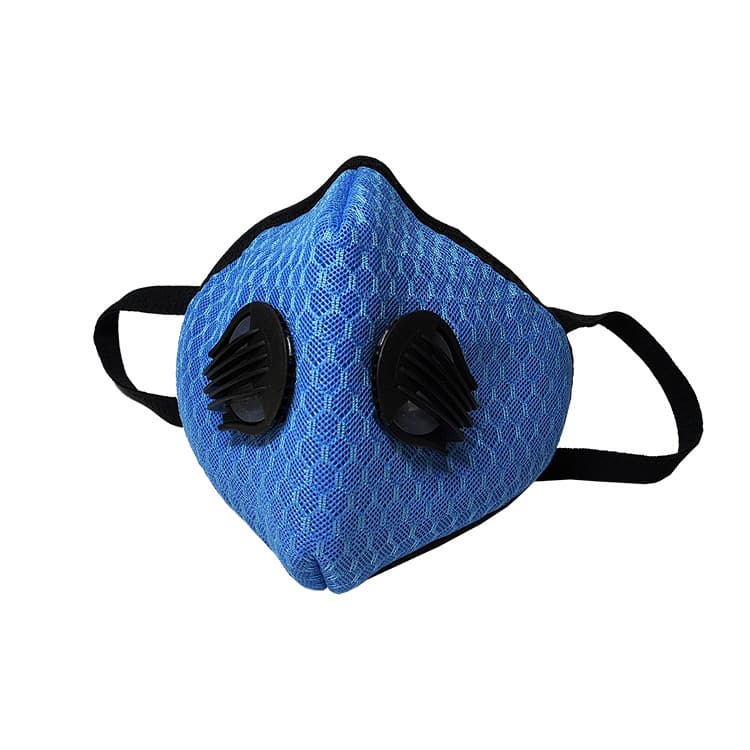 Three-dimensional sports warm mask pure cotton double valve activated carbon filter cycling anti-dust and anti-haze mask 7