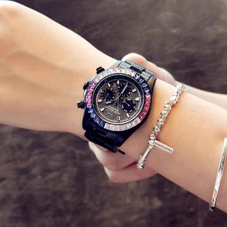 Daytona series fully automatic mechanical watch men's watch business high-end luxury diamond men's watch luminous calendar 3
