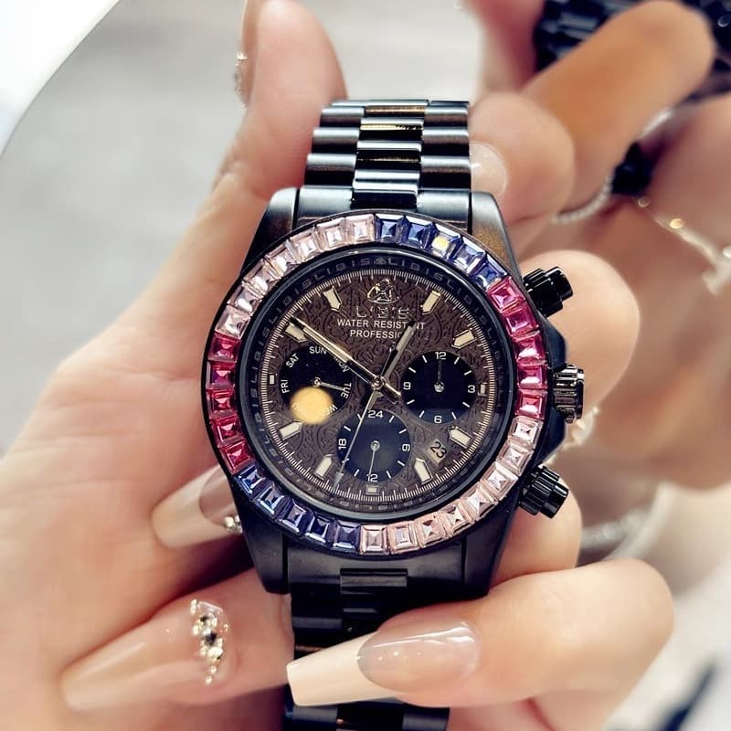 Daytona series fully automatic mechanical watch men's watch business high-end luxury diamond men's watch luminous calendar 5