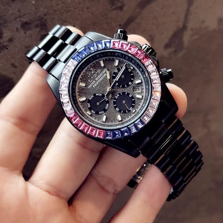 Daytona series fully automatic mechanical watch men's watch business high-end luxury diamond men's watch luminous calendar 1