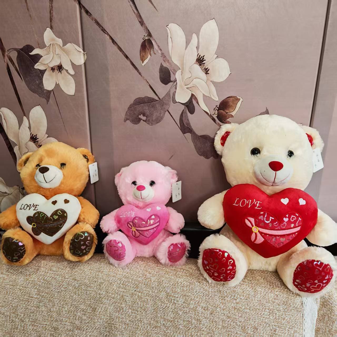 Cross-border hug love bear plush toy doll couple teddy bear confession props Valentine's Day doll 5