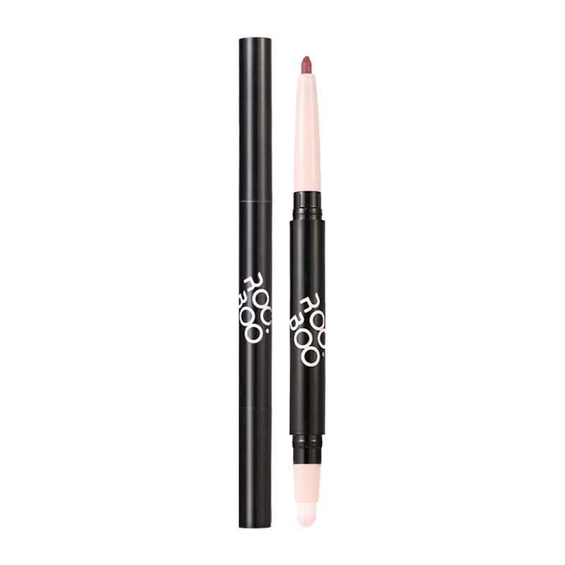 ROOBOO double-ended lip liner brush blends and outlines the lip shape, matte lipstick pen, waterproof and long-lasting lip plumping pen for women 6