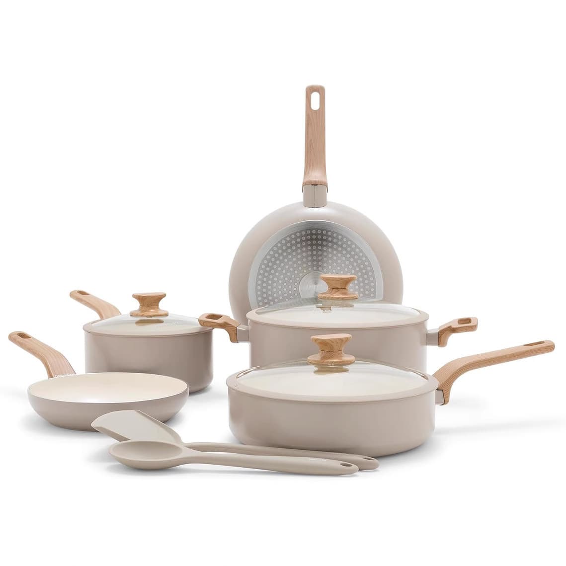 Nordic household seven-piece pot set high-looking milk pot non-stick pot soup pot frying pan kitchen utensils wholesale 6