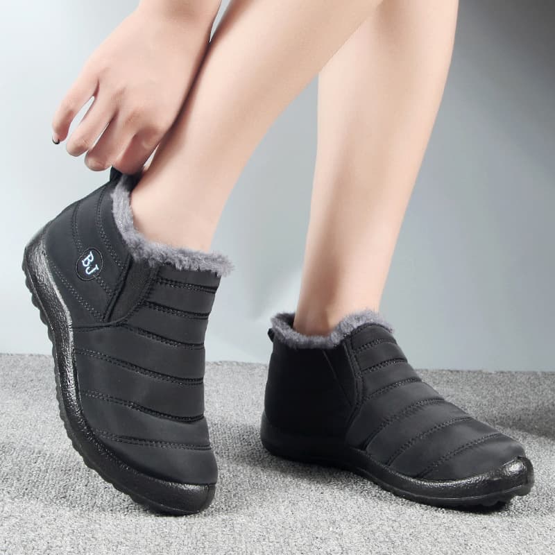 Winter umbrella waterproof cotton boots for men and women large size short-cut low-top snow boots non-slip boots to prevent cold and keep warm 3