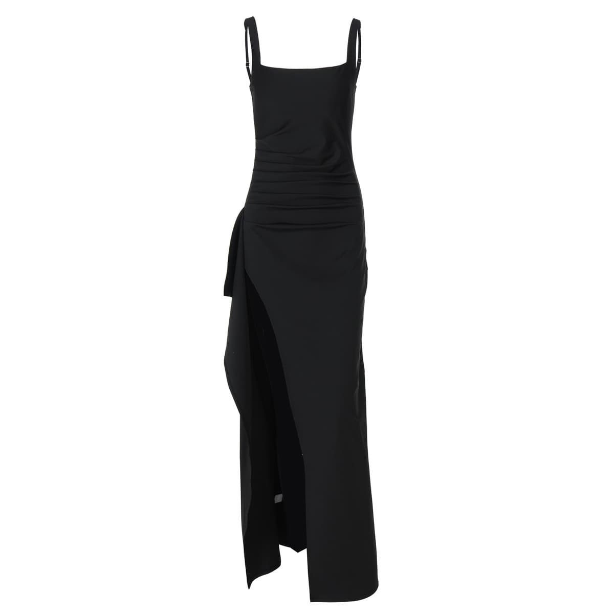 European and American INS style women's evening dress long dress 2025 summer fashion sexy suspender backless high slit dress 6