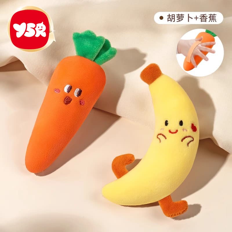 Baby anti-scare hand holding carrot to lull you to sleep artifact anti-scare bracelet toy baby sleeping soothing doll 1