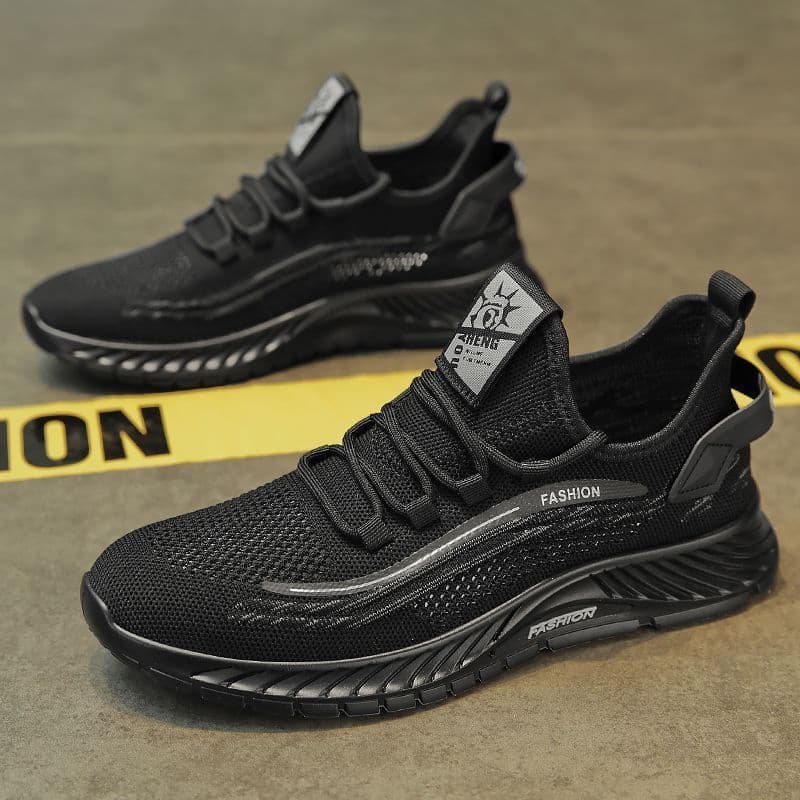 Shoes for men new spring and autumn fashionable casual sports shoes single shoes wholesale breathable trendy mesh fly knit sports shoes for men 5