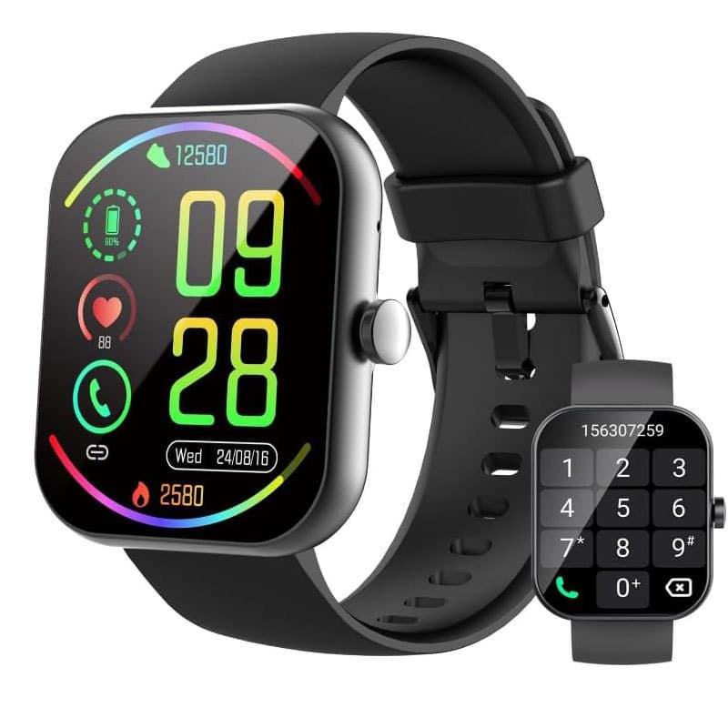 Amazon Exclusive Men's Smartwatch 1.91-inch IP68 Waterproof 110+ Sports Mode Fitness Tracker 6