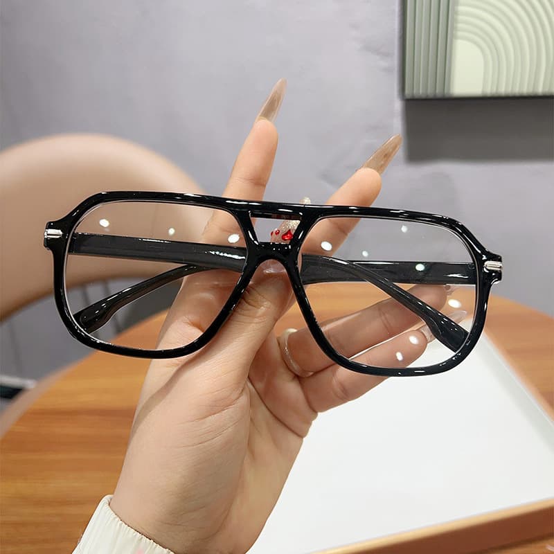 2025 New Anti-Blue Light Internet Celebrity Same Style Glasses for Women Myopic Glasses Frame No-Dimension Plane Glasses for Men Computer Glasses 2392 3