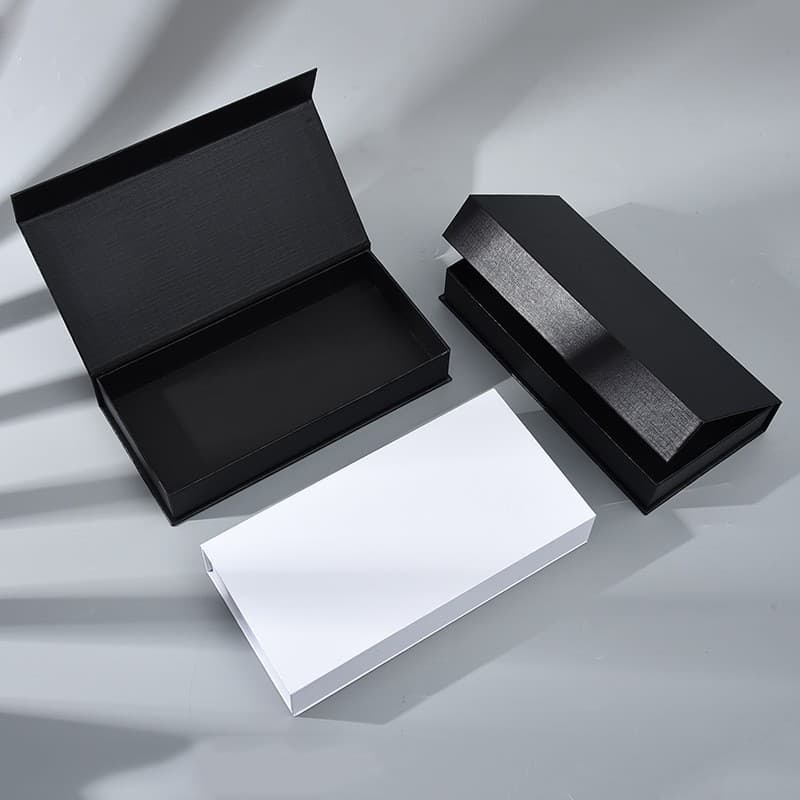 Simple flip-top gift box, universal magnetic book-shaped gift box, holiday eye mask, scarf gift box, thickened packaging empty box 3