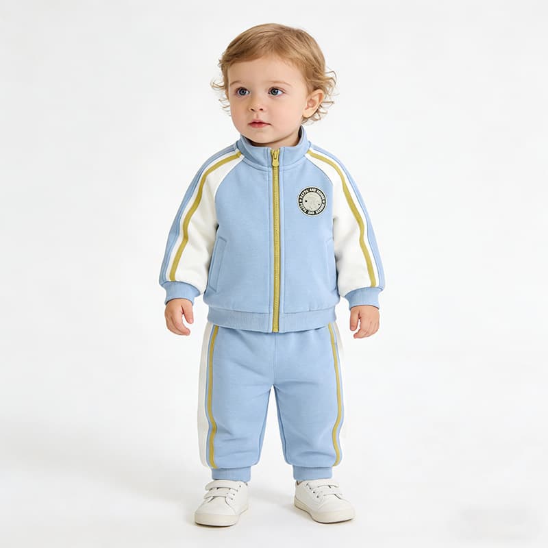 Boys and girls long-sleeved suit college style children's sports baby split 2026 spring and autumn new casual trendy children 8