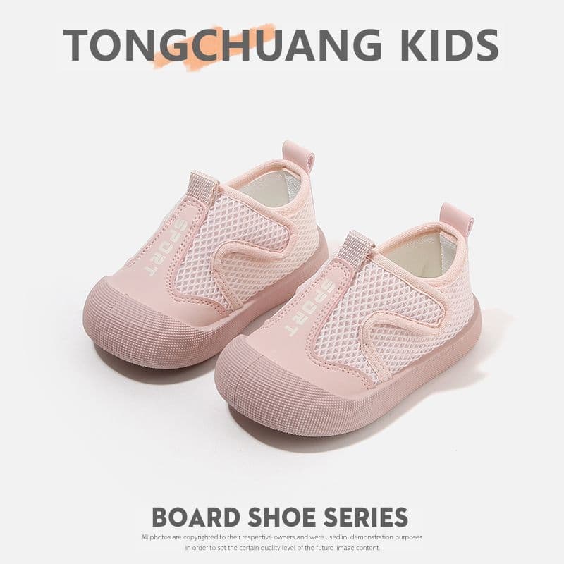 Children's sports mesh shoes, children's breathable dense mesh shoes, spring and summer new baby soft-soled single shoes, toe-cap sneakers, toddler shoes 8