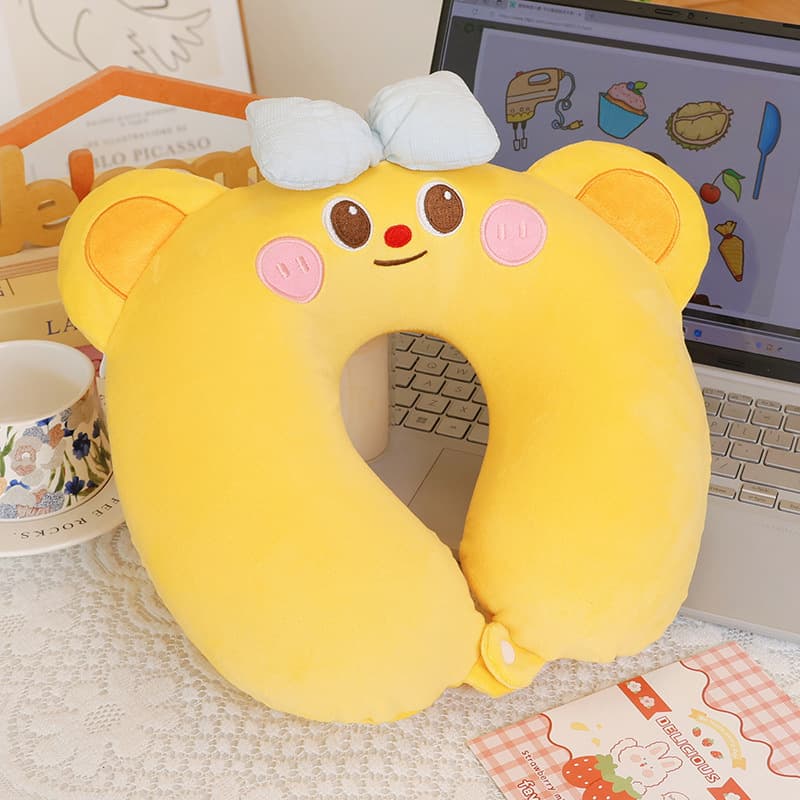 Bread memory foam neck pillow U-shaped pillow office nap pillow back pillow travel airplane neck pillow girl gift 9