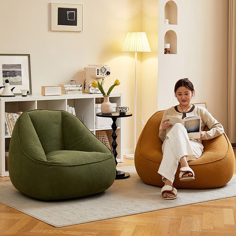 Single household chair small apartment living room bedroom bean bag cushion internet celebrity balcony leisure lounge chair lazy sofa 1