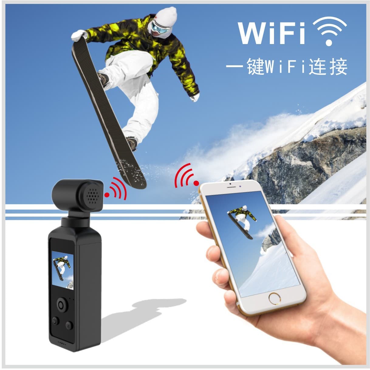 HD Pocket Camera 5K Outdoor Waterproof Cycling DV Rotary Action Camera New Cross-Border 5