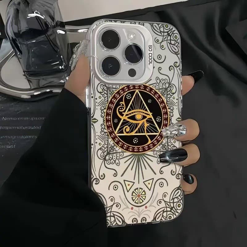 The all-seeing eye is suitable for Apple 16Pro cross-border mobile phone case iPhone15Pro Europe and America 14 new model 13 advanced 12 5