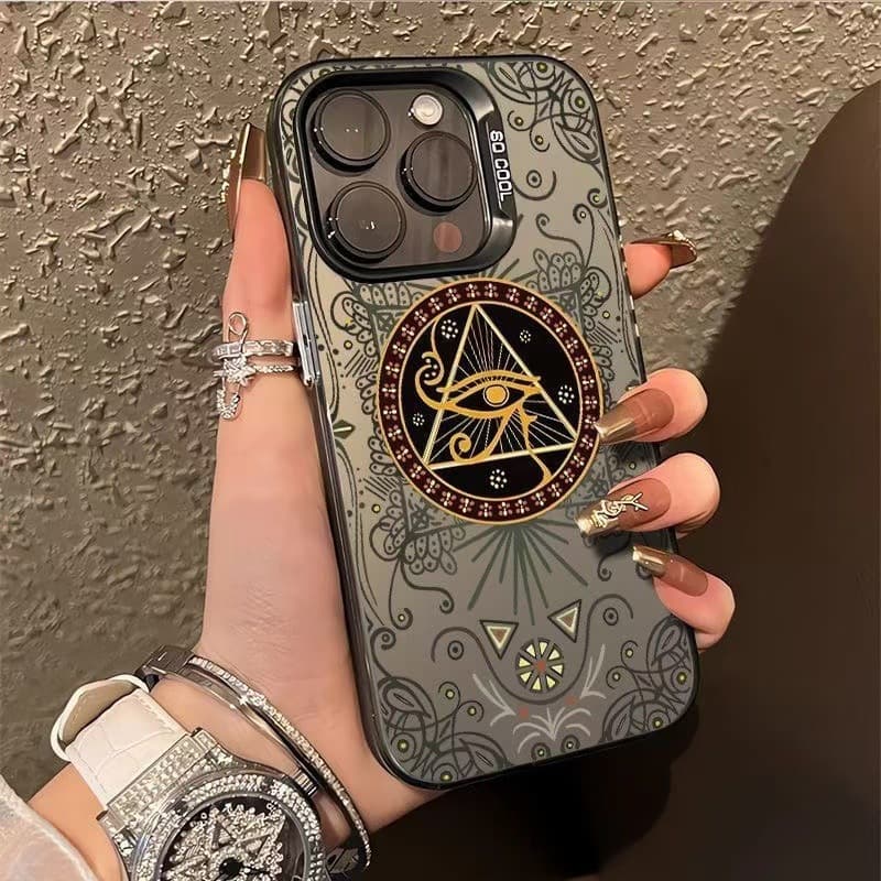 The all-seeing eye is suitable for Apple 16Pro cross-border mobile phone case iPhone15Pro Europe and America 14 new model 13 advanced 12 1