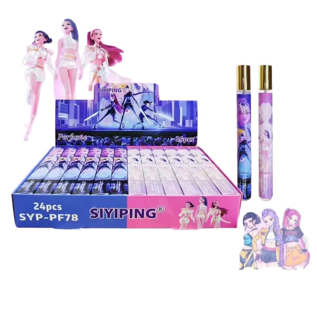 SYP cross-border hot-selling cute cartoon toy perfume set long-lasting high-end light fragrance fresh body spray 6