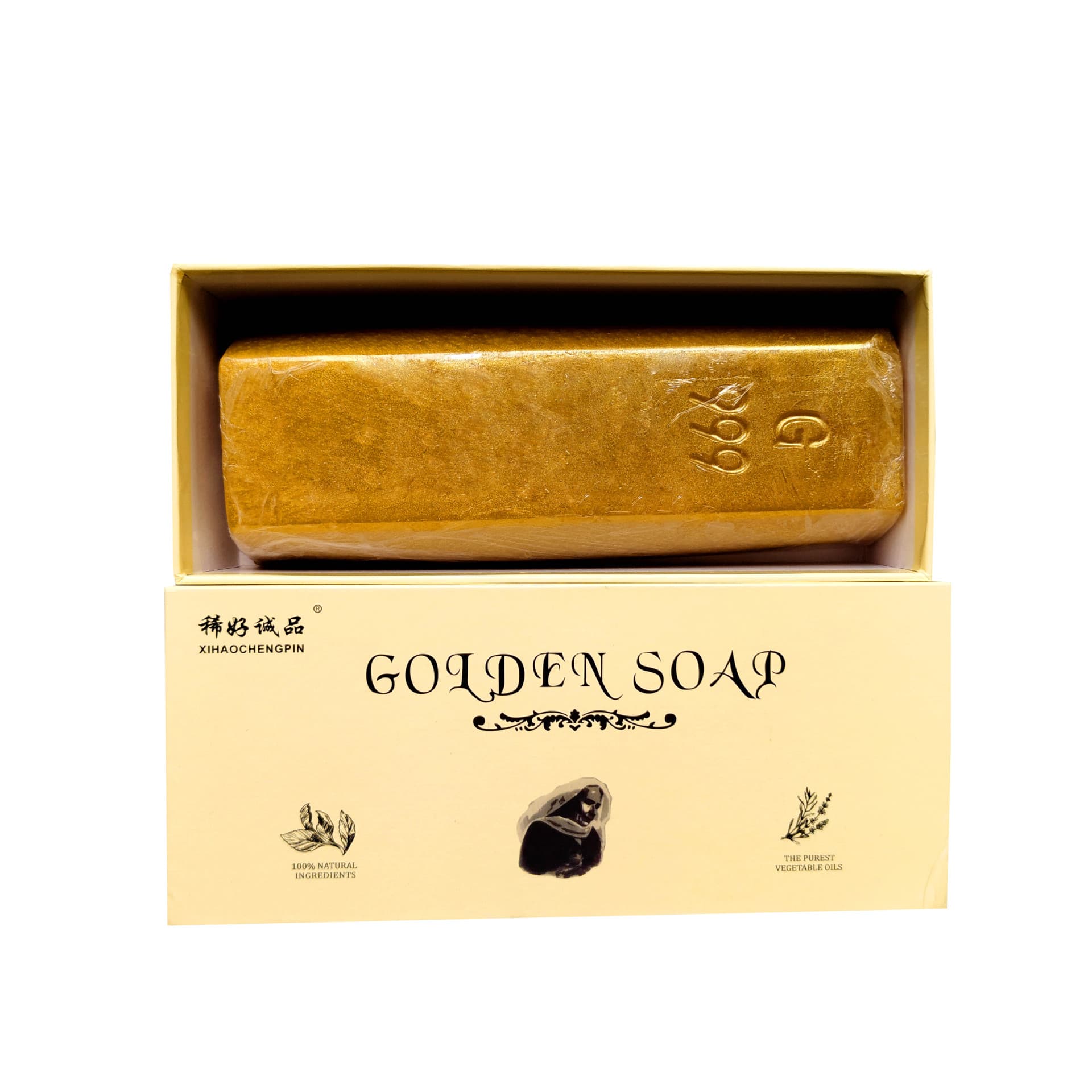 Spot wholesale gold soap gold powder beauty soap bar cleansing bath soap household handmade soap 10