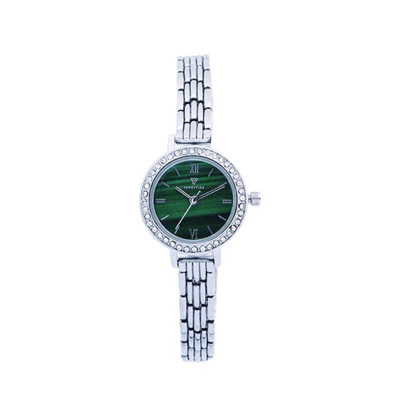 Fashionable and versatile small gold watch for women, exquisite light luxury watch inlaid with zircon dial, small, fresh and ladylike temperament 5