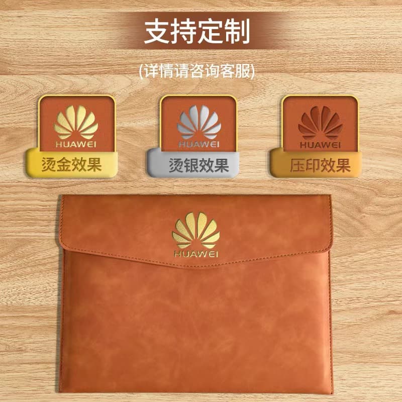 a4 leather file storage bag briefcase simple retro single layer thickened waterproof large capacity business meeting bag 5