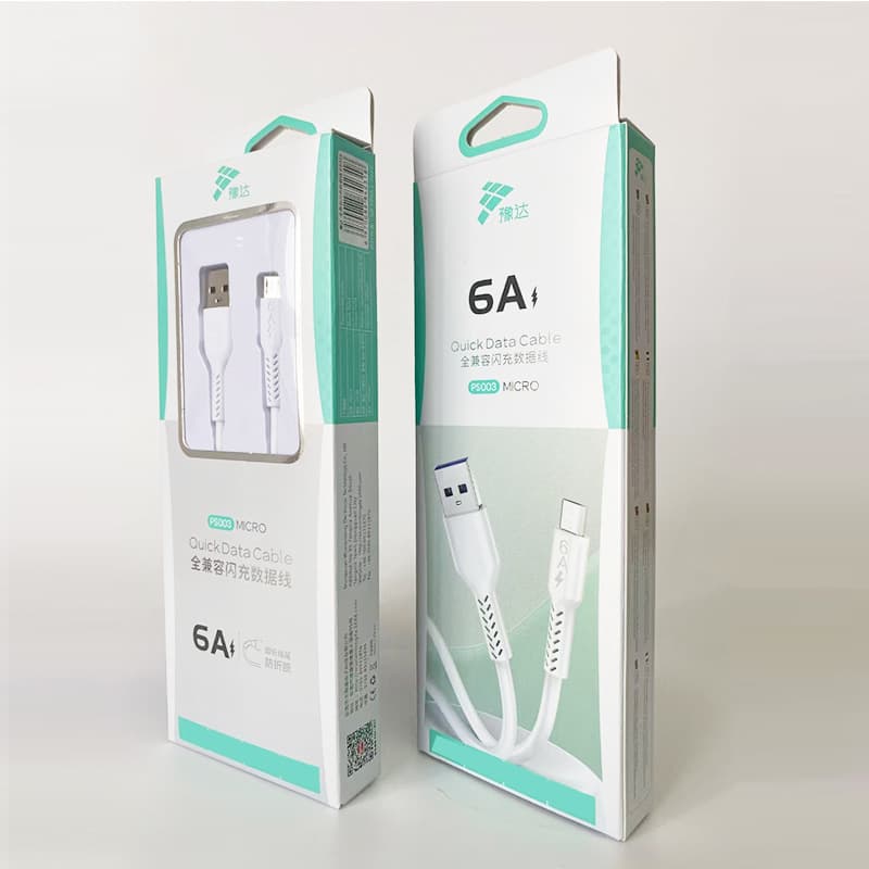Yuda PQK compatible 6A fast flash charging data cable anti-breakage mobile phone suitable for Android Typec charging cable wholesale 8