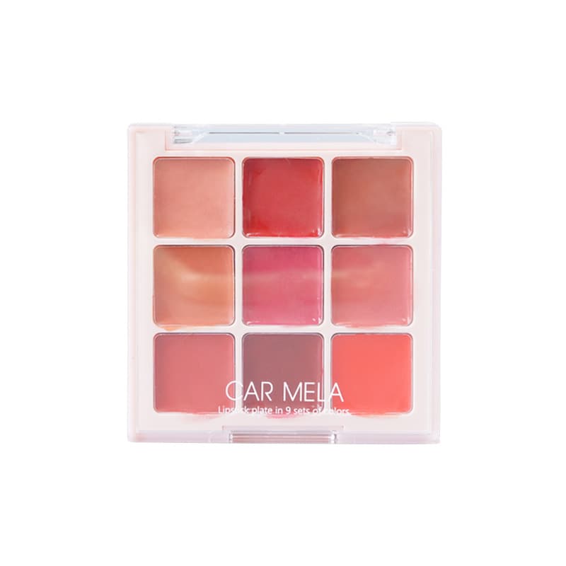 Carmela nine-color lipstick palette matte long-lasting color velvet lip gloss makeup artist stage makeup studio multi-color lipstick 6