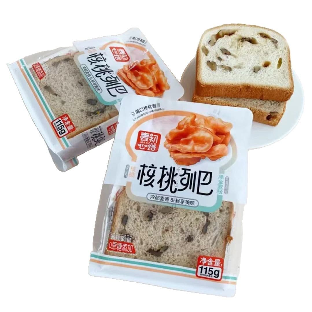 Wheat, whole wheat nuts, walnut bread, raisins, red beans, sliced ​​toast, breakfast meal replacement batch, healthy meal replacement 6