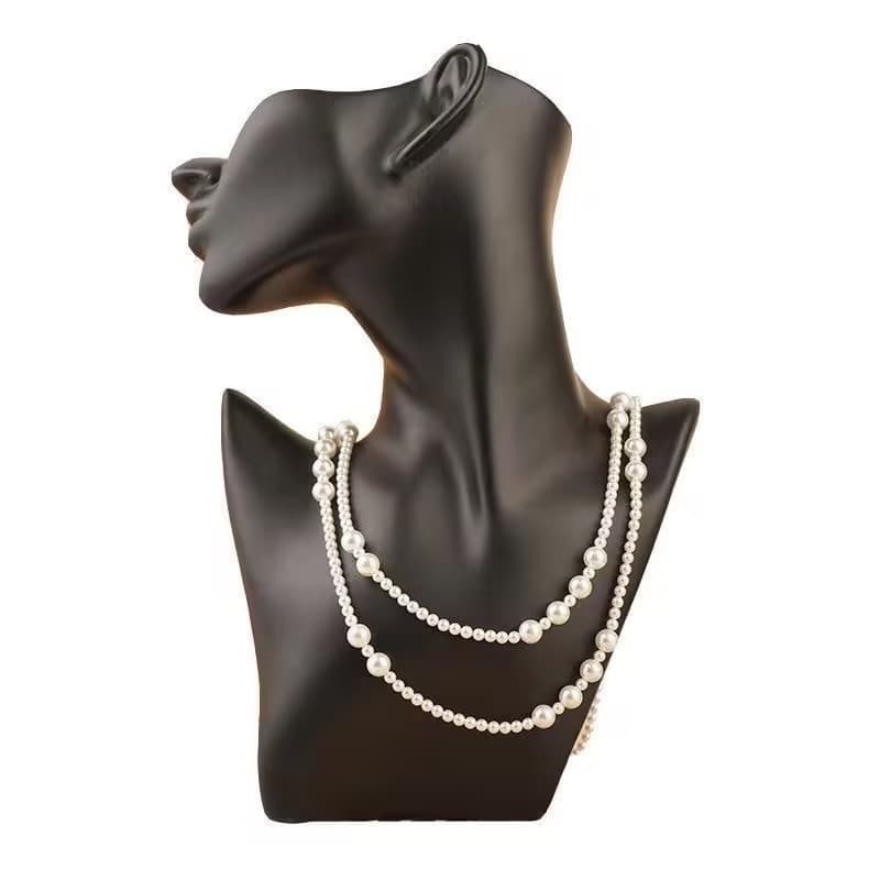 2025 New Pearl Necklace Fashion Simple Sweater Fragrance Necklace Temperament Multi-Layered Collarbone Necklace 6