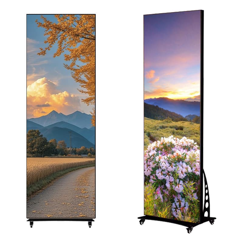 LED poster screen folding advertising machine P1.86P2P2.5 indoor vertical high-definition shopping mall clothing store display 6