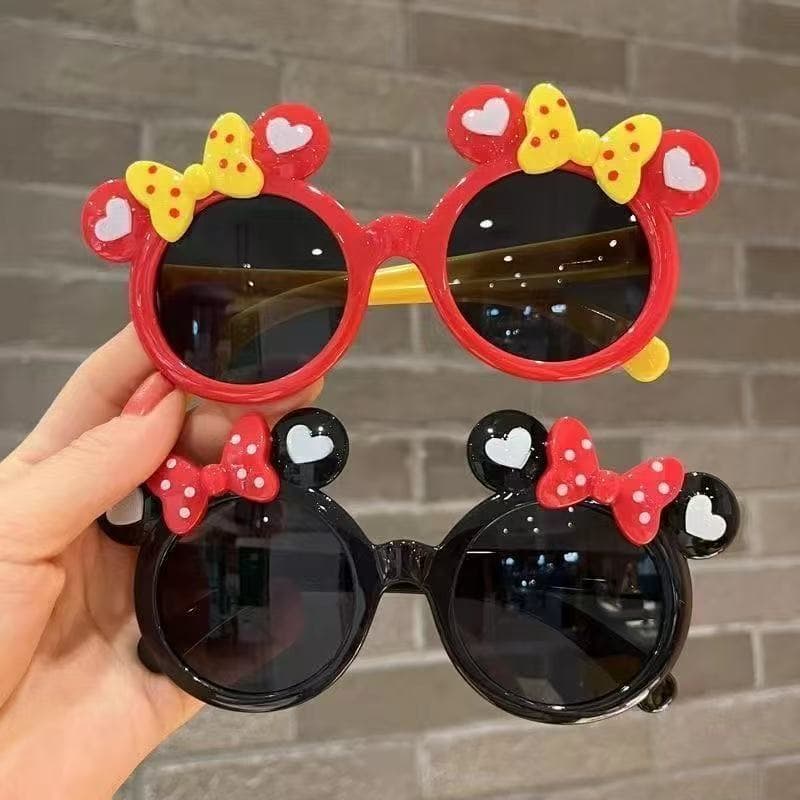 Cartoon Mickey Cute Baby Sunglasses with Bow Children's Fashion Personalized Sunglasses Trendy Sunshade Glasses for Boys and Girls 4
