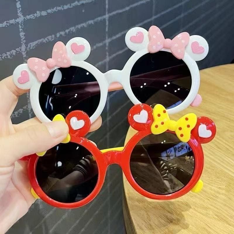 Cartoon Mickey Cute Baby Sunglasses with Bow Children's Fashion Personalized Sunglasses Trendy Sunshade Glasses for Boys and Girls 5