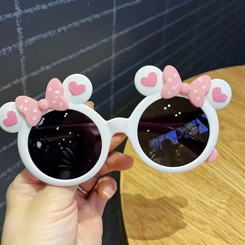 Cartoon Mickey Cute Baby Sunglasses with Bow Children's Fashion Personalized Sunglasses Trendy Sunshade Glasses for Boys and Girls 8