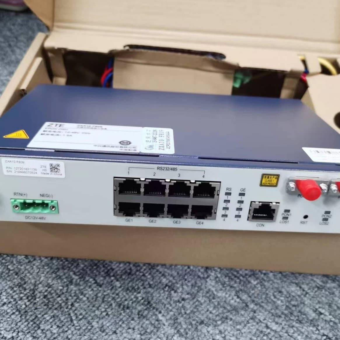 ZTE ZXA10F814-24GE E821-XGS ONU equipment optical network unit 1