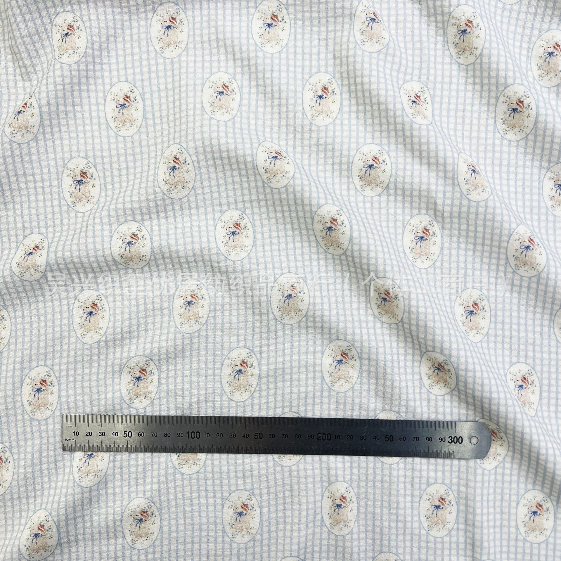 Rabbit baby-grade pure cotton double-layer gauze fabric baby naked sleeping bedding quilt cover sheet pillowcase handmade home fabric 5