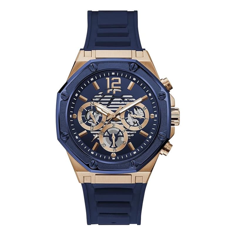 Manufacturer wholesale foreign trade cross-border guesskan GS silicone analog black dial men's watch-Gw0263G4 4