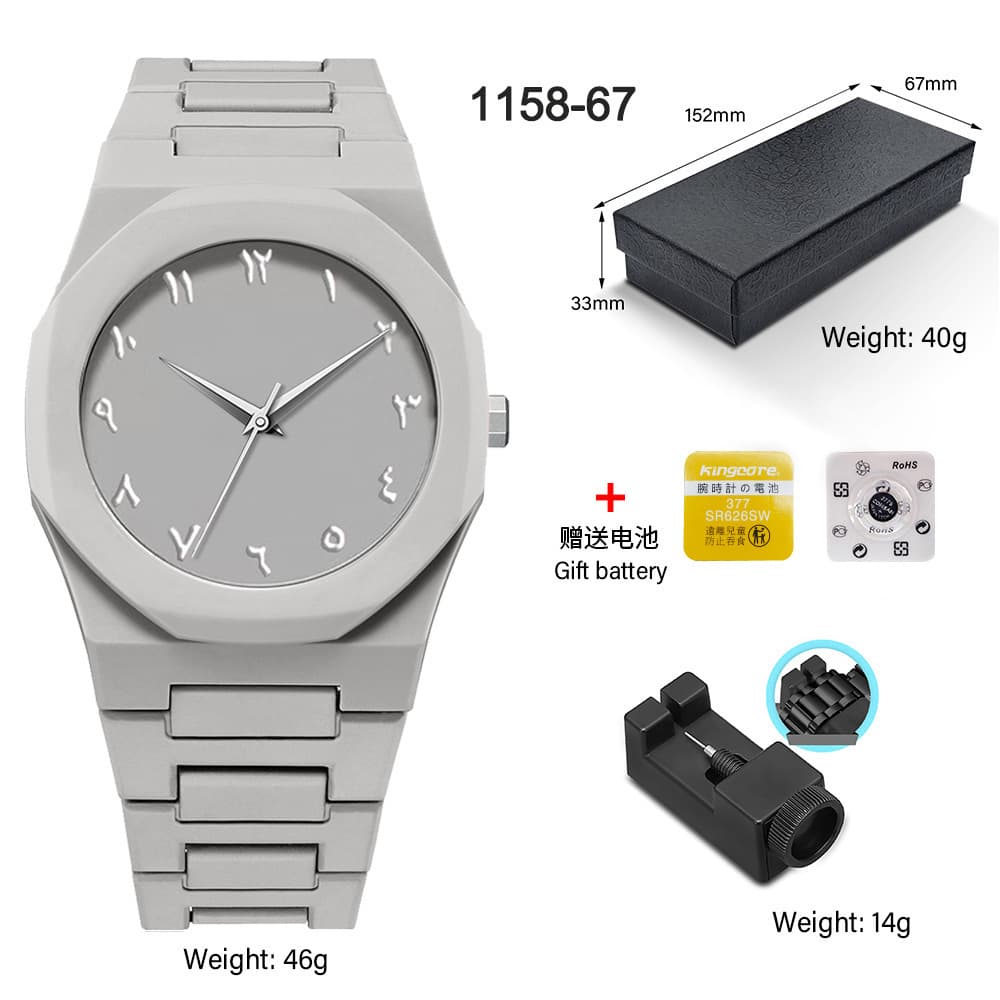 Men's high-end waterproof women's watch, popular plastic men's quartz watch in Southeast Asia and the Middle East 9